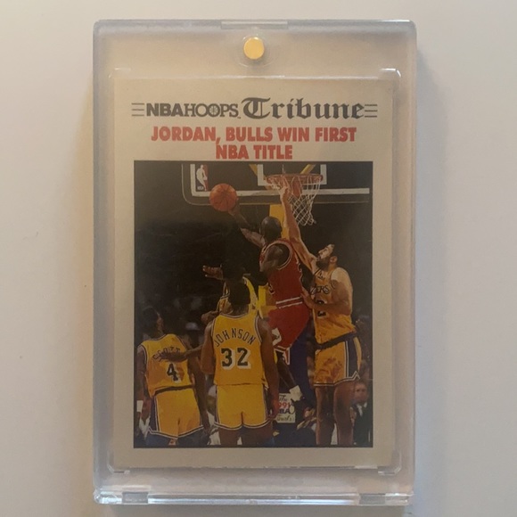 ⚡️NBA Hoops Bulls win First Title 1991 No.542 Basketball Card - Picture 3 of 3